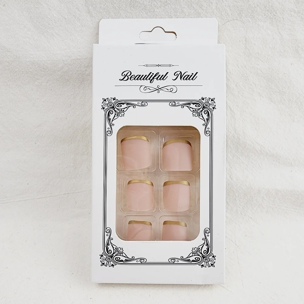 24 Pieces Fake Toe press on nails